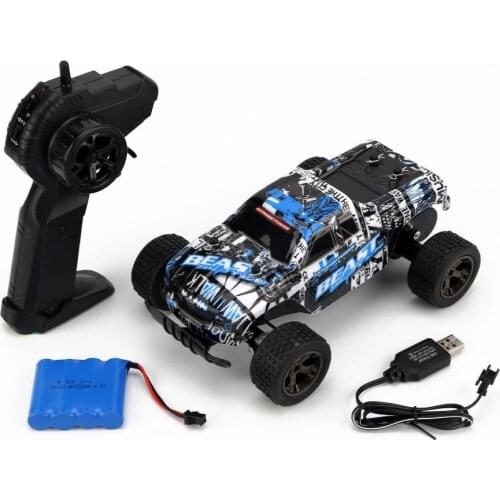 2.4GHz 1:18 Electric RC Car 2 WD Remote Control Off Road Cars Shock Absorber / Impact-resistant PVC Shell Toy Car for Children