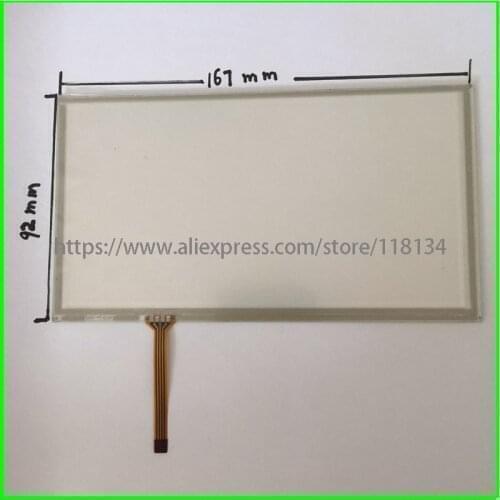 For Pioneer AVIC-HD3 this is compatible 7inch 4 line For Car DVD touch screen panel Sensor glass 167*92mm