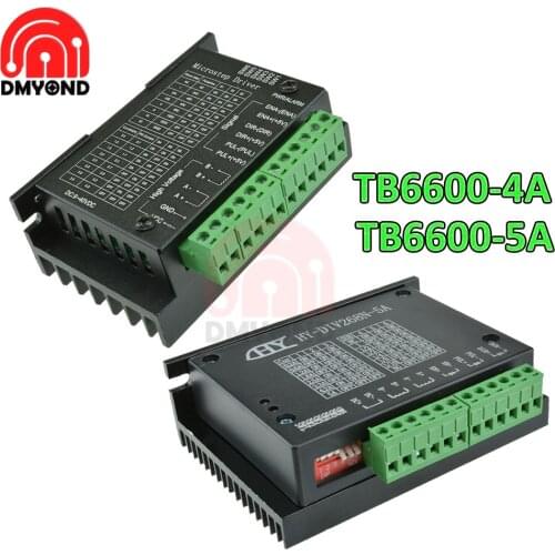1 Axies TB6600 2 Phase Hybrid Stepping Motor Driver 5A 4A Tb6600 Stepper Motor Driver Controller Board CNC Engraving Machine