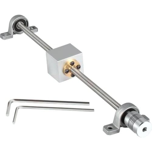 Cnc Router Kit T8 Lead Screw 3D Printing Screw Diameter 8MM Trapezoidal Screw Nut Screw Set With Nut Holder Vertical Kit