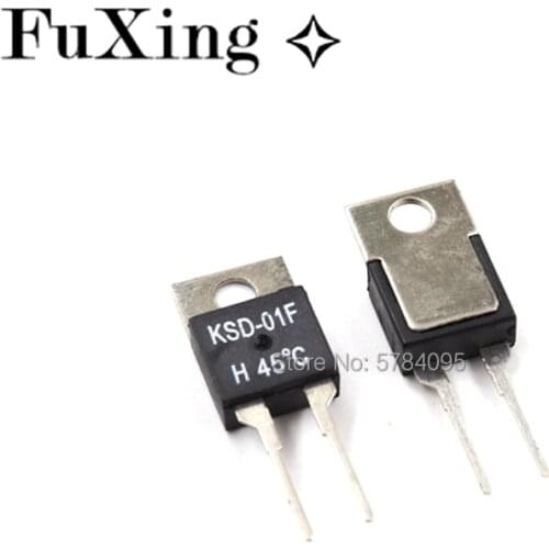 KSD01F 40 50 60 70 80 90 100 DegC NC Normally Closed NO Normally Open 1.5A Thermal Switch Temperature Sensor Thermostat KSD-01F