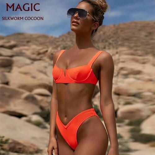 MAGIC SILKWORM COCOON Orange Swimwear