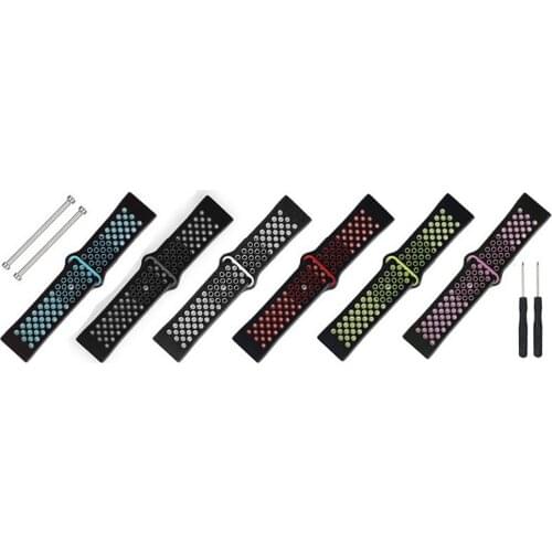 Suitable for Garmin Vivoactive HR color soft breathable silicone replacement strap including strap screwdriver Watch lugs tool