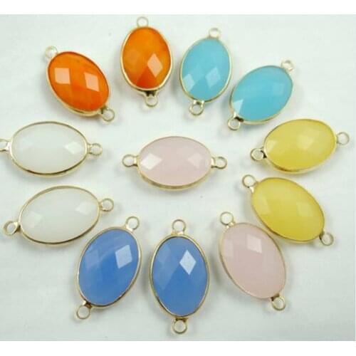 Natural stone Quartz crystal aventurine Turquoises tiger eye Pendant for diy Jewelry making necklace Bracelet Accessories