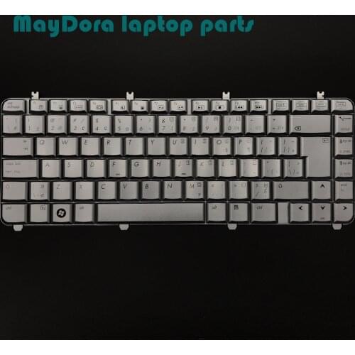 New original Laptop parts for HP Pavilion dv5 dv5-1000 DV5-1100 dv5t dv5z Silver CAN keyboard AEQT6K00120