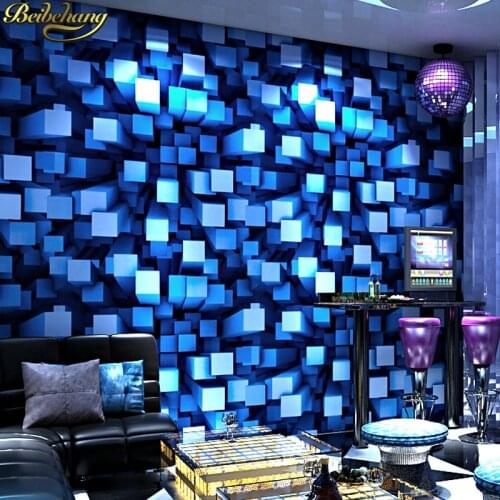 Beibehang KTV wallpaper 3d stereo personality flash bar hotel fancy dance hall box theme room ceiling wall paper vinyl flooring