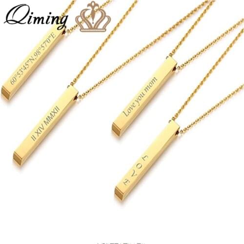 Handmade Any Custom Name Necklace Women Men Jewelry BFF Personalized Handmade Necklaces Choker Gift Friendship