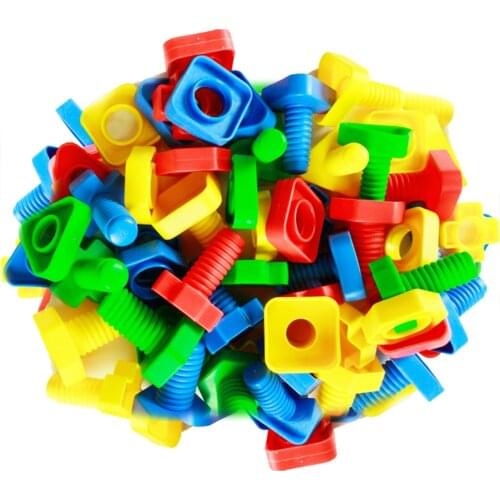 500g 3D Puzzles Baby 3years Educational Mind Build Screw Nut Set Montessori Toys Games For Children