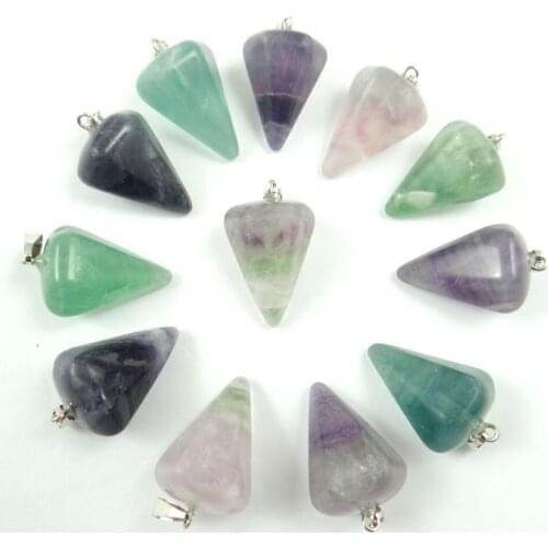 Natural Stone Opal Quartz crystal tiger eye lapis Turquoises charms Pendant For DIY jewelry making Necklace Accessories 24pcs