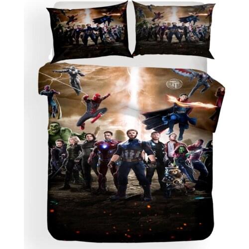 Drop Shipping 3D Printing gife Bedding Set Print Duvet cover set Bedclothes pillowcase 2/3pcs Cartoon Gifts Children movie