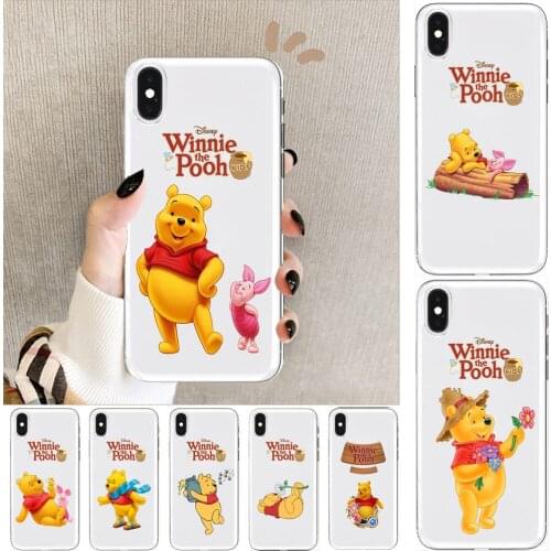 Winnie the Pooh Honey Anime Transparent Phone Case For XiaoMi Redmi 11lite ultra 9 8A 7 6 A Pro T 5G K40 Anime protect Cover Sil