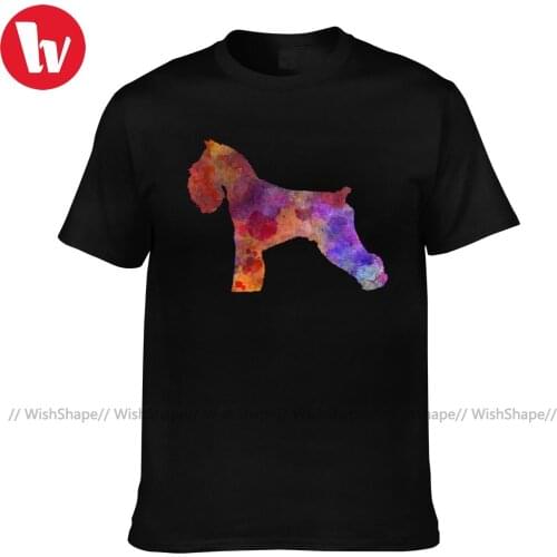 Schnauzer Tee Shirt Awesome Short Sleeves 100 Percent Cotton T Shirt Streetwear Printed T-Shirt Oversized Mens