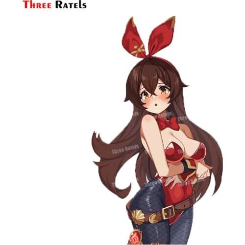 Three Ratels A223 Cute Amber Genshin Impact Sticker For School Gifts &Laptop&Trunk Vinyl Personalized Anti Scratch Film Decal