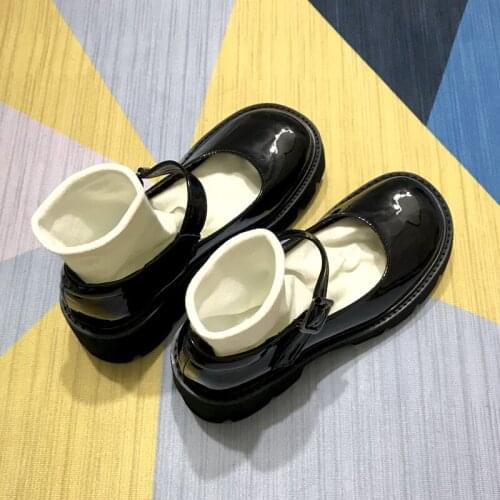 Mary Jane Platform Womens Shoes Thick Heel Buckle College Retro Japanese Jk Loli Shoes Pumps Women Shoes High Heels 6cm