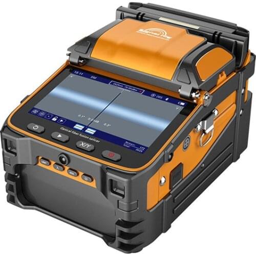 Fiber fusion splicer signalfire AI-9 six motors optical splicing machine fiber fusion splicer built in VFL power meter function