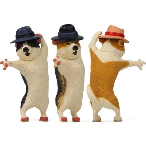 Funny Huskie Car Dashboard Toys Auto Accessories Interior Decoration Car Ornaments Dolls Cute Dog Figures Puppy Gifts For Friend