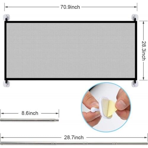 Dog Isolation Gate Net Gate Dogs Safety Gates Portable Folding Mesh Pet Barrier Fences Perros Separation Safety Fence For Dogs
