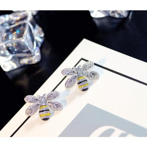 2021 SALE 925 silver Europe Crystal from Swarovskis new fashion creative cz Earrings for Women Party