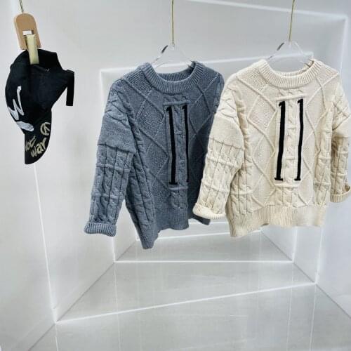 2021 Winter Sweater for Boys 3-13 Years Fashion Knitted Sweater of Children Big Boys Toddler Girls Kids Clothing Teenage Tops