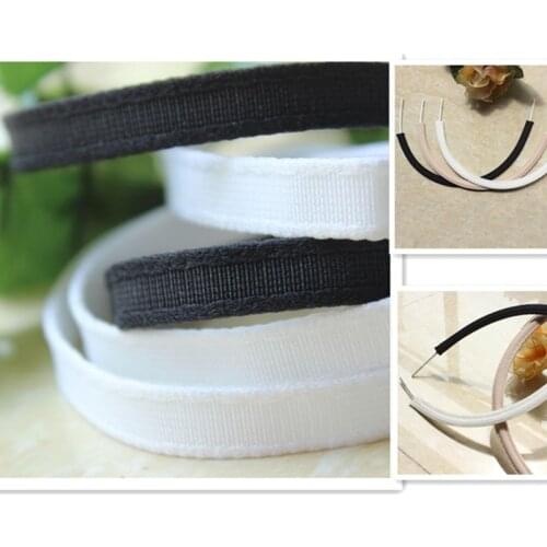 10m/20m/50meters White/black/SKIN Underwear Bra Steel Ring Cover Cloth Band,Bra Steel Bracket Wrap Fabric Band 10mm Width