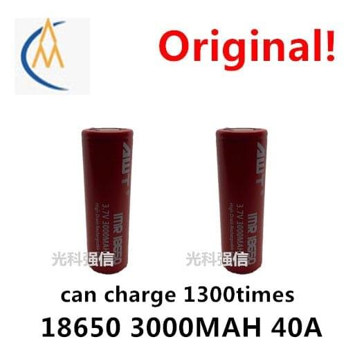 2PCS New genuine 18650 3000mAh 40A power lithium rechargeable battery power tools toy equipment