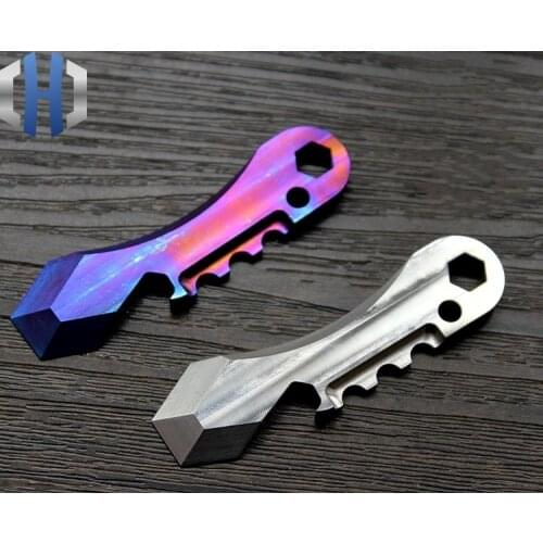 2019 Titanium Alloy CNC Production Multi-purpose Tool Card Crowbar Screwdriver Opener EDC Tools