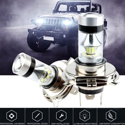 2x H4 100W LED Car Headlight Bulb Car Modified Headlight Fog Light 12V 80W 800LM Car Light white LED headlight bulb Accessories