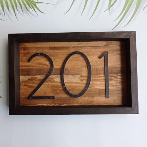 6 Inch Transparent Crystal Acrylic Modern Surface Aluminum Brushed Black Home Apartment Number Outdoor Home Address Numbers