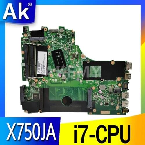 X750JA Motherboard i7-4700HQ For Asus K750J K750JA X750JB laptop Motherboard X750JA Mainboard X750JA Motherboard test 100% ok