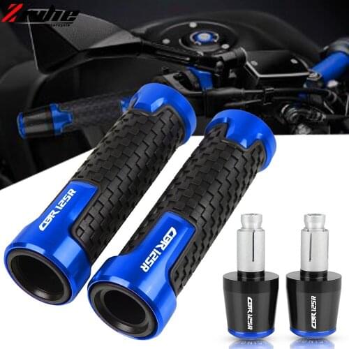 Motorcycle Accessories CNC 7/8" 22MM Handlebar Grips Handle Bar Cap End Plugs For Honda CBR125R CBR 125R 2011-2014 2013 2012