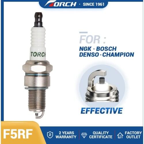 Ignition Cars TORCH Spark Plug F5RF Replacement for NGK BPR5EY Denso VW 16 Champion OE049 Engines Components