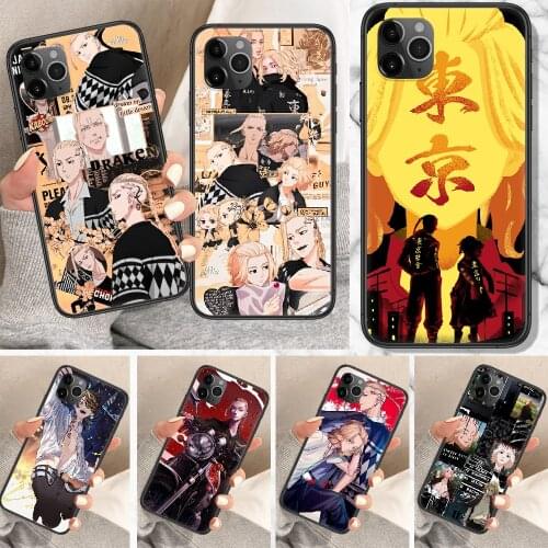 Tokyo Revengers Phone Case For iphone 5 5S SE 2 6 6S 7 8 11 12 Mini Plus X XS XR Pro Max black trend back fashion prime silicone