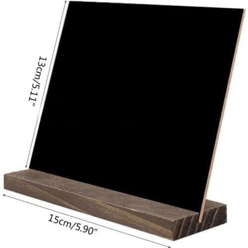1Set Wood Tabletop Chalkboard Double Sided Blackboard Message Board Children Kids Toy
