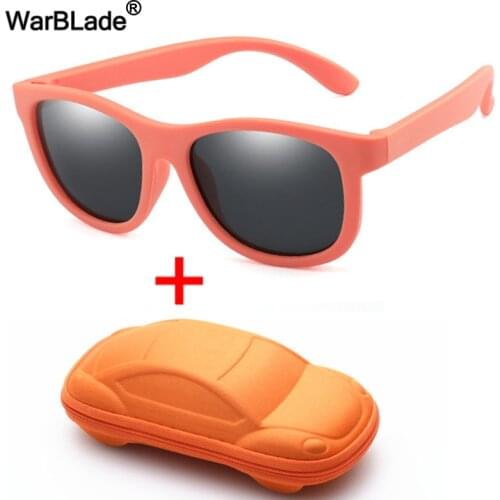 WBL Kids Polarized Sunglasses TR90 Boys Girls Children Sun Glasses Silicone Safety Baby Glasses UV400 Eyewear Oculos With Case