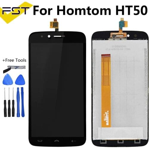 For HOMTOM HT50 LCD Display and Touch Screen Digitizer Repair Parts for homtom ht50 lcd sensor Accessory+Tools+Adhesive