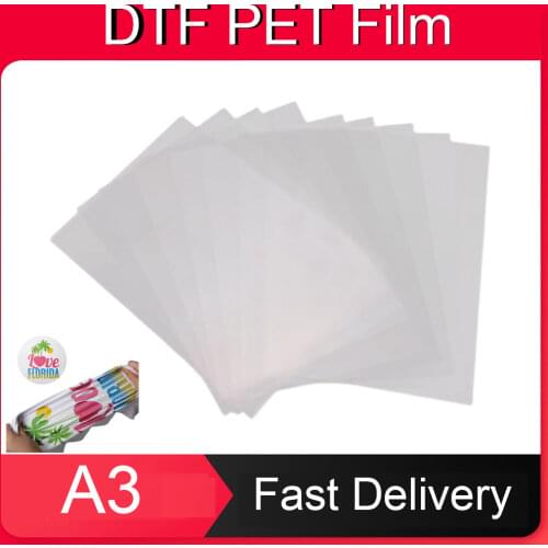 A3 DTF PET Transfer Film For Direct Transfer Film Printing For DTF Ink Printing PET Film Printing And Transfer
