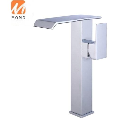 Hot Sale Sanitary Ware Luxury Waterfall Chrome Wash Basin Faucets