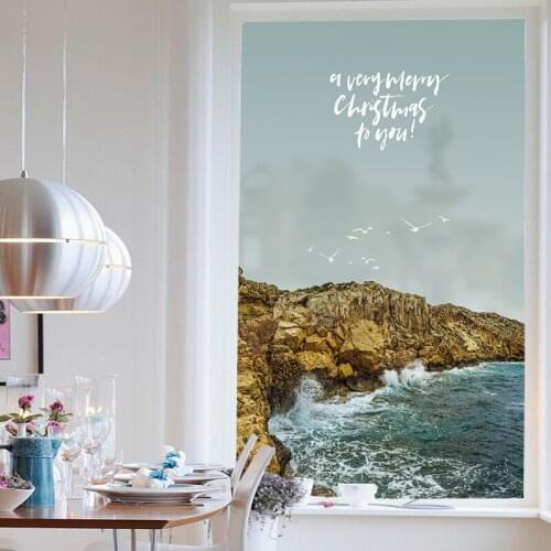 Customized childrens room wardrobe stickers bedroom glue-free sliding door stickers old door renovation bathroom glass film