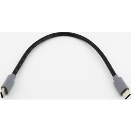 1pc USB 3.1 Type C Male To Type C Male Plug Cable Charging Data OTG Male To Male Extension Connector Cable Cord 25cm/1m