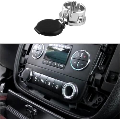 Dash Power Outlet Cover For Chevrolet For Gmc For Cadillac 2007-2013 20983936 For Silverado 1pc Black Power Outlet Cover