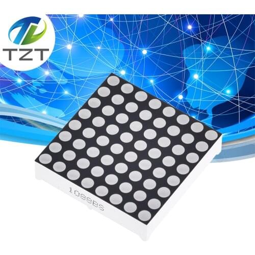 TZT 8x8 8*8 Mini Dot Matrix LED Display Red Common Anode Digital Tube 16-pin 20mmx20mm 1.9mm DIY Electronic Kit For Arduino