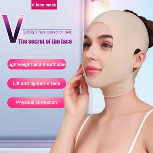 Reusable Full Face Half Face Breathable Anti Wrinkle Slimming Bandage V Face Lift Sleeping Slim Face Shaper Face-correcting Band