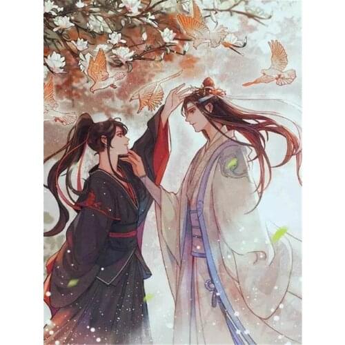 Mo Dao Zu Shi Pre-Printed 11CT Cross Stitch Embroidery Patterns DMC Threads Painting Craft Handicraft Hobby Stamped Needle