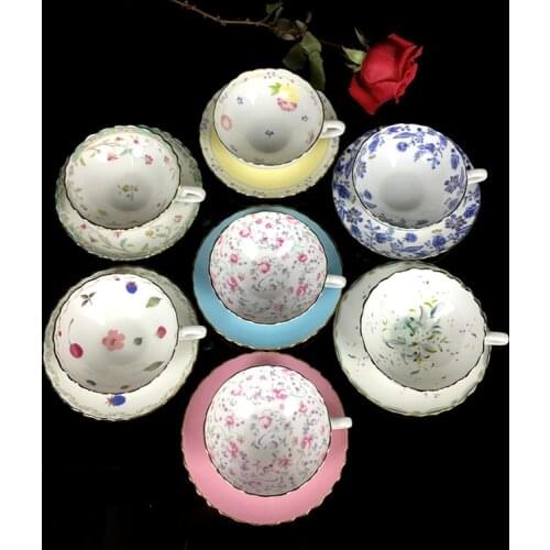 Gold Afternoon Tea Cup Saucer Set Coffee Cup Tea pot Set Tea Tray Bridesmaid Gift