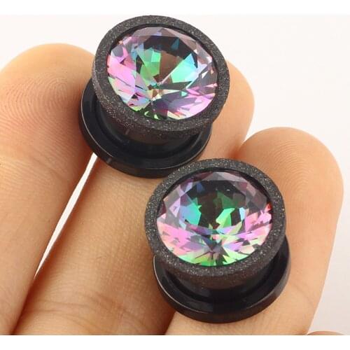 Ear Stretcher Piercing Tunnels Plugs Gauges Stainless Steel Earring Fashion Body Jewelry Gift 6mm to 16mm Women Men