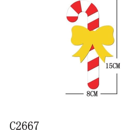 New Christmas candy Wooden Die Scrapbooking C2667 Cutting Dies Multiple Sizes