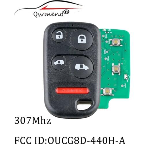 OUCG8D-440H-A for Honda Key for Car 307Mhz 5 Buttons Car Remote Key for Honda Odyssey 2001-2004 Smart Car Key