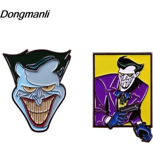 P4845 Dongmanli Villain Character Clown Hard Enamel Pins Brooch Women Men Lapel Backpack Bags Badge Fashion Jewelry Gifts