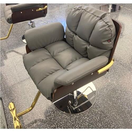 Barbershop chair hair salon special clipping chair foot lift
