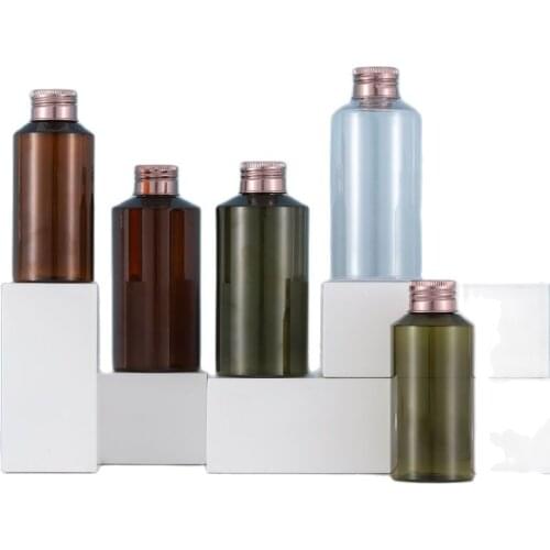 100ml GREEN /BROWN/CLEAR PET BOTTLE toilet water /lotion/shampoo/emulsion/cosmetic packing plastic bottle skin care packing